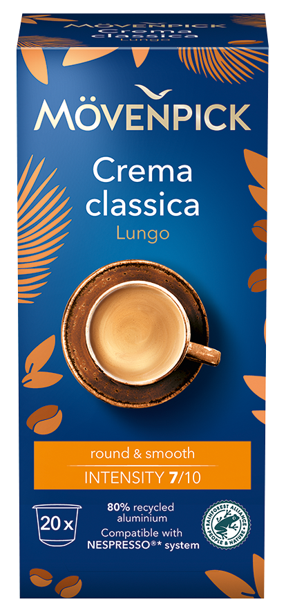 Moevenpick Alu Kapseln Crema 20er 3D 2025 frontal